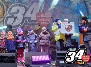 Przedszkolaki na wielkiej scenie WOŚP.