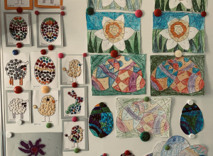 Wielkanocne prace plastyczne.