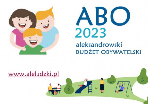 Plakat Aleksandrowskiego Budżetu Obywatelskiego 2023