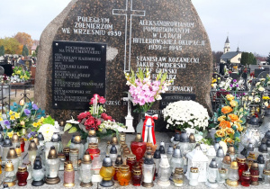 Zbiorowa mogiła wojenna żołnierzy Wojska Polskiego poległych we wrześniu 1939 r. oraz cywilnych ofiar terroru hitlerowskiego.