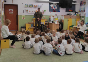 Spotkanie z żołnierzem Wojska Polskiego.